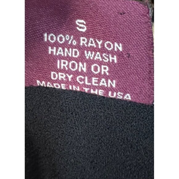 Black & White Polka Dot Rayon Skirt By Salaam Womens Small - Picture 4 of 8